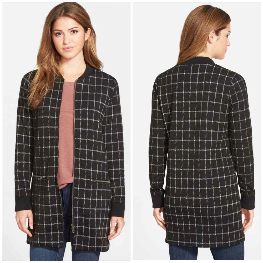 Sanctuary Long Zip Sweater / Coat